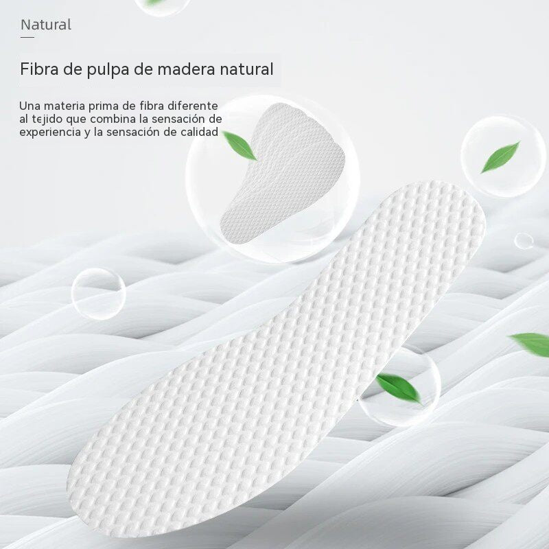 【30 pares】👟👍Plantillas desechables que absorben el sudor y son resistentes al olor, transpirables y suaves.