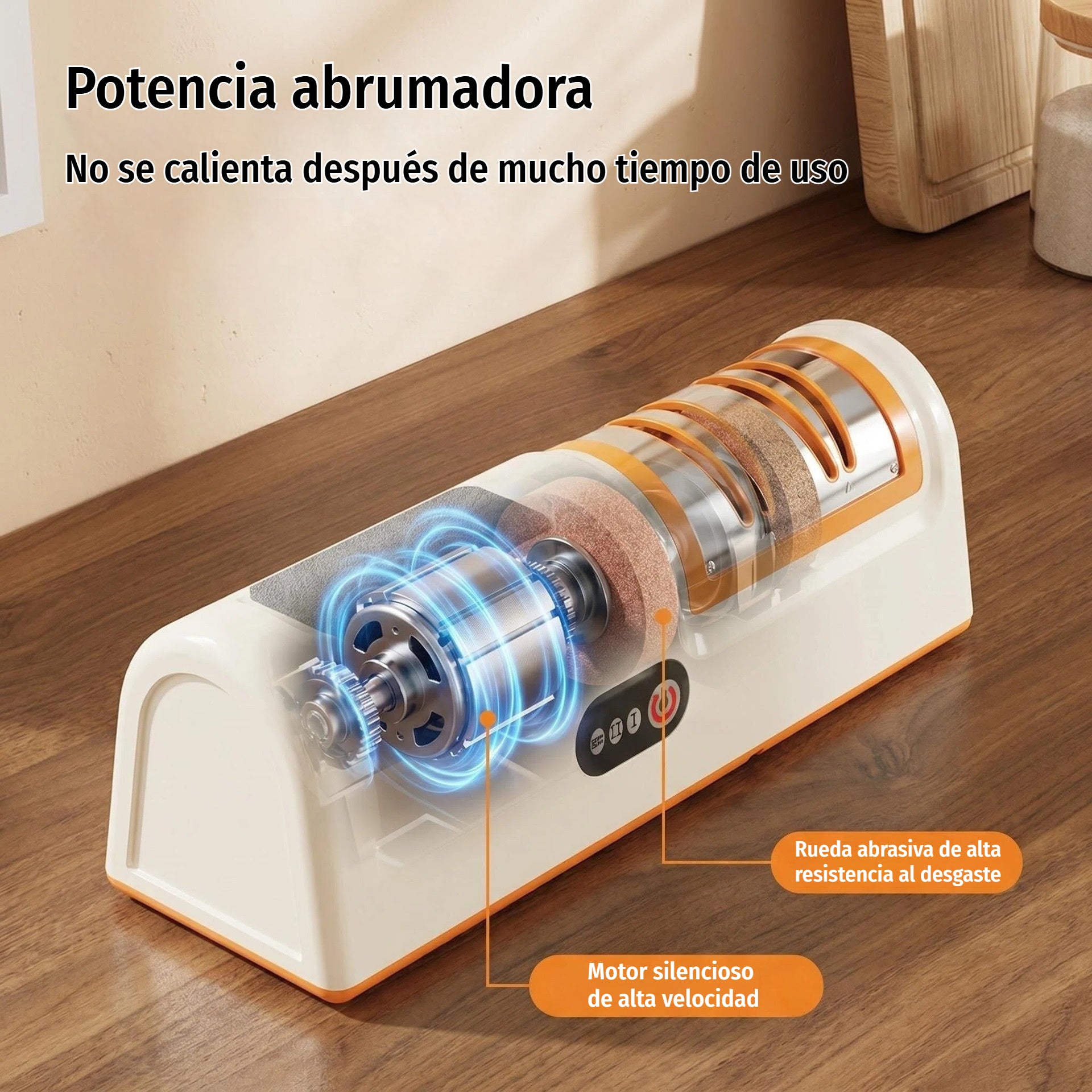 🥕🔪 Afilador de cuchillos eléctrico inalámbrico – perfecto para cuchillos de cocina, incluyendo cuchillas para frutas y verduras 🔋🍎