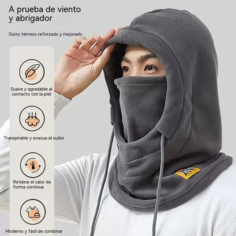 ❄️ Gorro térmico integral con forro polar que te mantiene abrigado hasta -20 grados Celsius. ⛷️ Ideal para esquiar, andar en moto y actividades al aire libre.