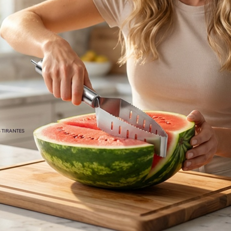 【Compra 1 y llévate 1 gratis】🍉🔥Cortador de fruta triangular de acero inoxidable