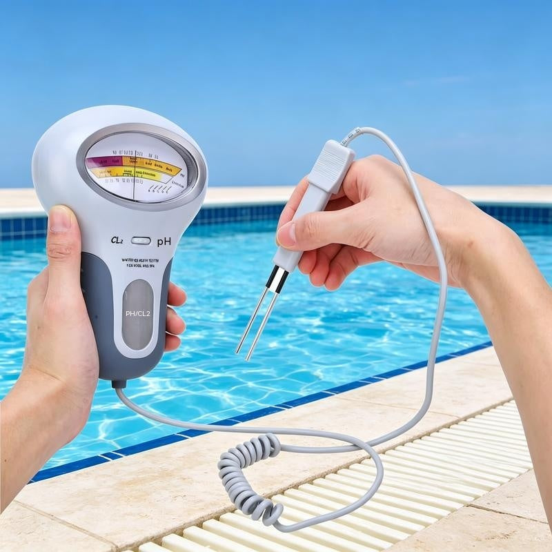 🔬💧 Medidor Digital de pH y Cloro Cl₂ para Piscinas – Agua Cristalina Siempre 🏊✨