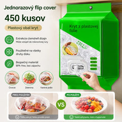 🥗✨ 450 jednorazových pokrievok na potraviny | Flexibilné pokrievky na taniere, misky a nádoby