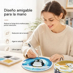 Bolígrafo eléctrico recargable con punta de diamante