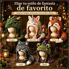 ✨🧶 Kit de Crochet DIY: Gorro con Capucha de Fantasía – Teje tu Estilo Mágico 🧝‍♀️✨