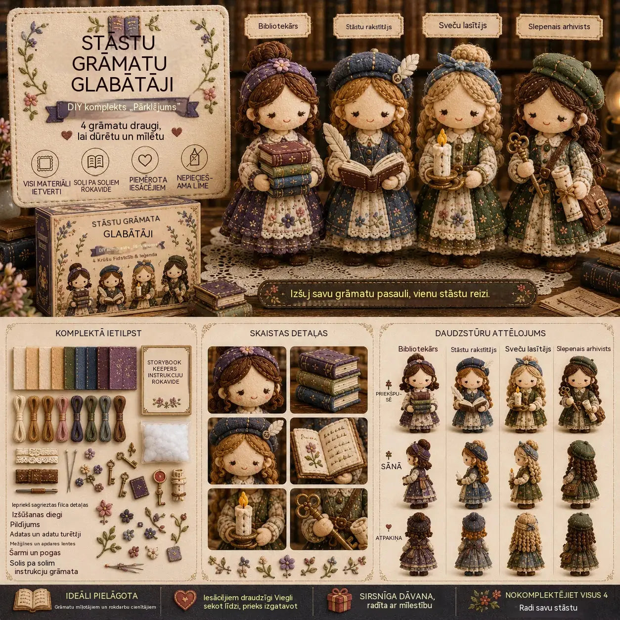 🎁 Pēdējā diena: Izmanto 49% atlaidi! 🧵 Pašrocīgi veidojams miniatūrs "patchwork" (tekstila mozaīkas) komplekts no sērijas "Miniature World".