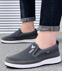 🔥Nueva llegada de primavera] Mocasines de lona antideslizantes para hombre