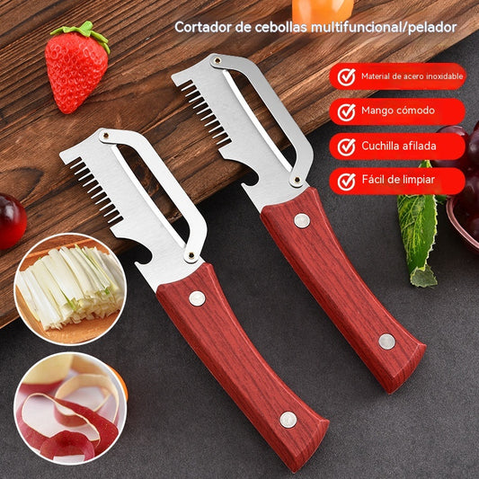 🔥 Compra 2 y llévate 2 gratis🧅🔪 Pelador de cocina multifuncional 3 en 1: ¡Pela, corta y abre botellas! 🔥