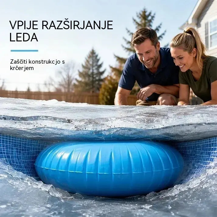 📢📢 1 komplet za 28 € ⏰ Zračna blazina za prezimovanje okroglih napihljivih bazenov: blaži pritisk ledu in ščiti bazen čez zimo 🏊