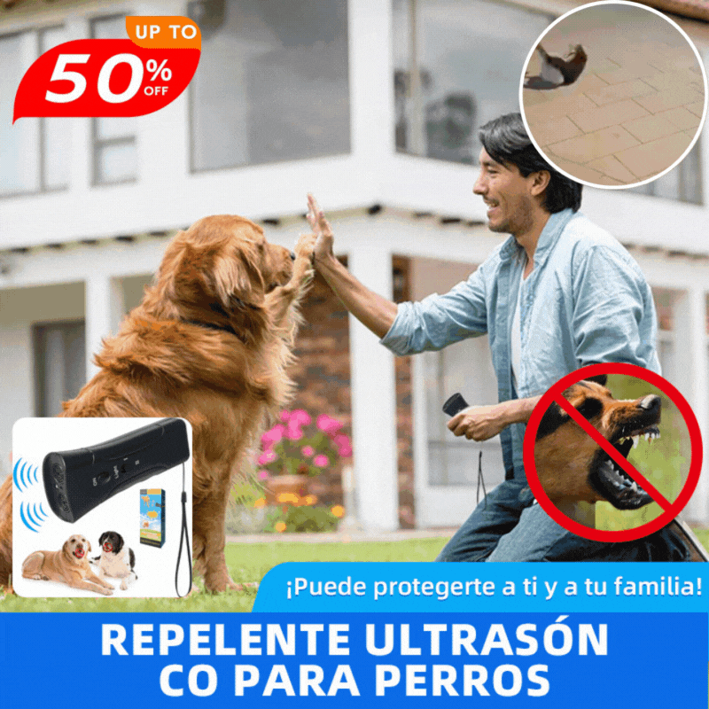 🐶🔥Ahuyentador Ultrasónico para Perros – Seguro, Portátil y Eficaz