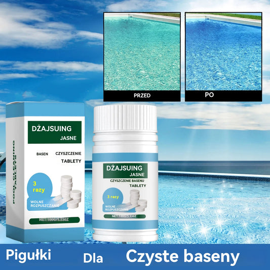🔥Kup 1, a 1 dostaniesz gratis (2 butelki) Musujące tabletki do czyszczenia basenów