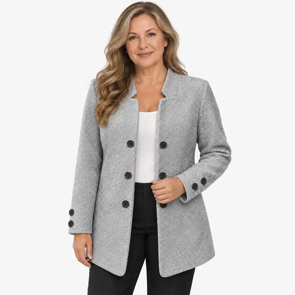 ✨【S-5XL / 3 boje】Elegantni kaput s dvostrukim kopčanjem za jesen/zimu (s tri gumba)
