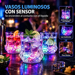 ✨💎Komplet kristalnih kozarcev s tekočinsko aktivacijo LED🥂