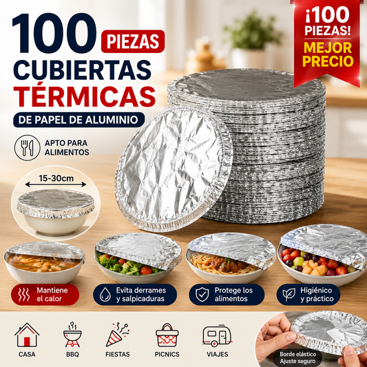 📢📢 ¡50% DE DESCUENTO!⏰【100 piezas】 Cubierta aislante de papel de aluminio