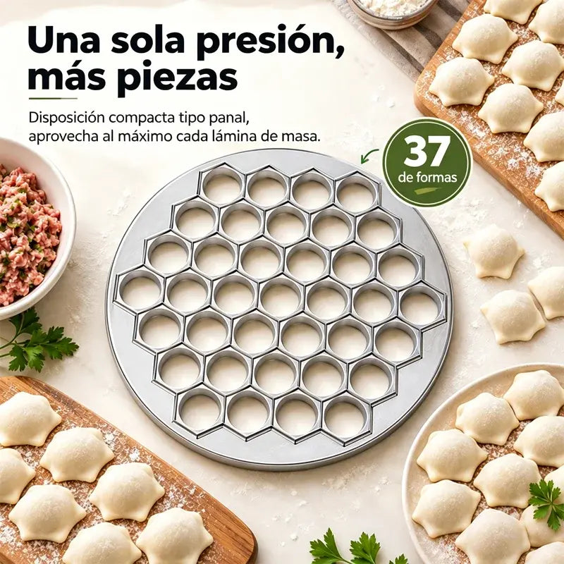 🥟✨ Molde para Dumplings 37 Cavidades | Prensa Antiadherente para Empanadillas y Gyoza | Fácil Desmolde 🥟
