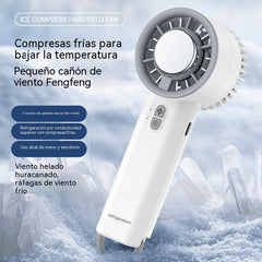 🔥【Oferta por tiempo limitado】❄️Mini ventilador de mano con refrigeración por semiconductor