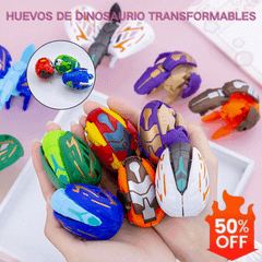 👨‍👩‍👧‍👦【6 piezas por 24 euros】Nuevo juguete de huevo de dinosaurio deformado
