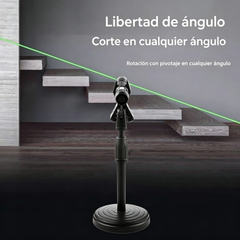 Puntero láser mecánico verde para posicionamiento y marcado de ángulos rectos, nivel láser de cruz