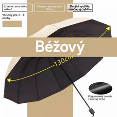 ☔【12 reber】Zložljiv dežnik, odporen proti vetru - vodoodporen in lahek, primeren za dež in sonce. Velik premer za vso družino! ✨