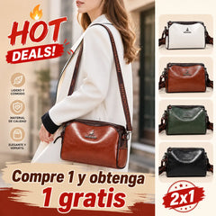 🔥【50% OFF】👜Bolso de cuero suave de gran capacidad, bolso de hombro para mujer