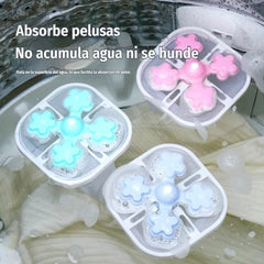 🌀6 piezas 25€✨ Filtro Flotante para Lavadora – Atrapa Pelusas, Cabellos y Pelos de Mascota en Cada Lavado 🧺