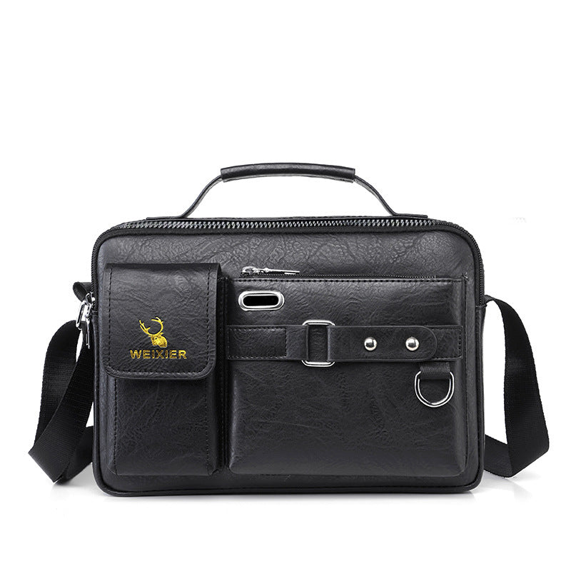🔥🤵🤵 2025 Nuevo bolso de hombro de cuero genuino para hombre retro de moda