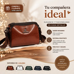 🔥【50% OFF】👜Bolso de cuero suave de gran capacidad, bolso de hombro para mujer