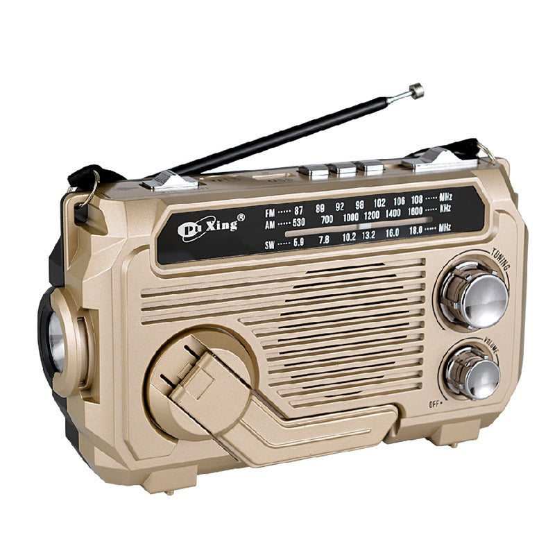 🏕️Linterna portátil con radio AM multifunción