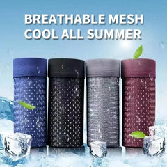 4 piezas （L-4XL）🔥2026 Nuevos calzoncillos bóxer de seda helada para hombre, modal, talla grande, con malla antibacteriana