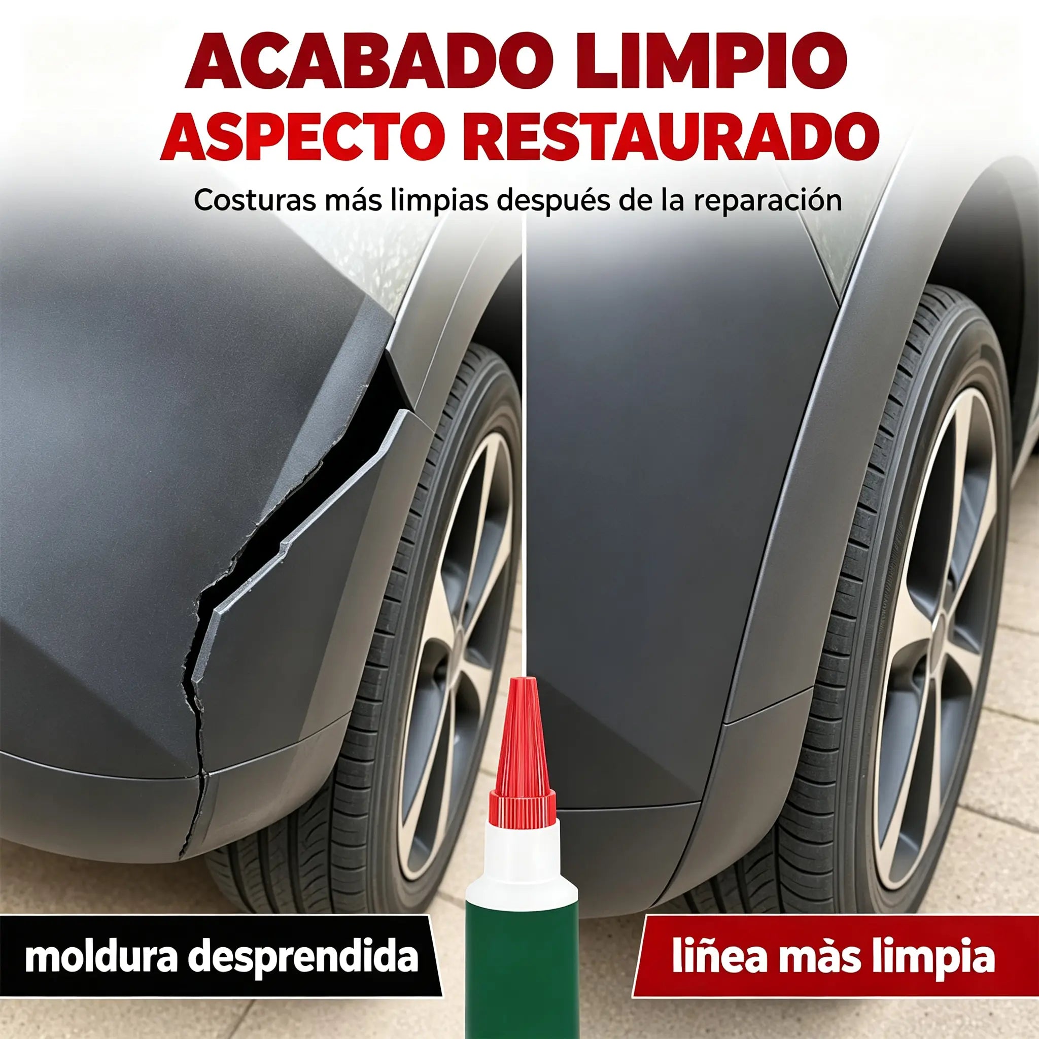 🔥 ¡50% DE DESCUENTO! ✨【3 piezas】Adhesivo multiusos para la reparación de parachoques de coche