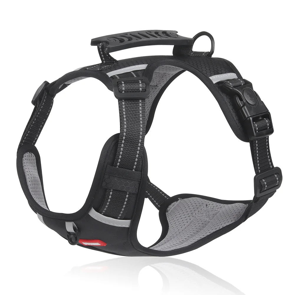 🐶【5–30 kg】Arnés antitirones para perros, fabricado con material de malla transpirable que evita la sensación de calor, con material reflectante.