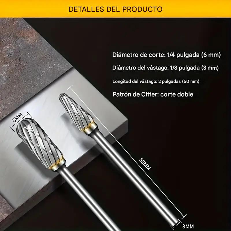 🔩【Compra 10 y llévate 10 gratis】 Juego premium de cortadores rotativos de carburo de acero de tungsteno – Precisión y alta durabilidad