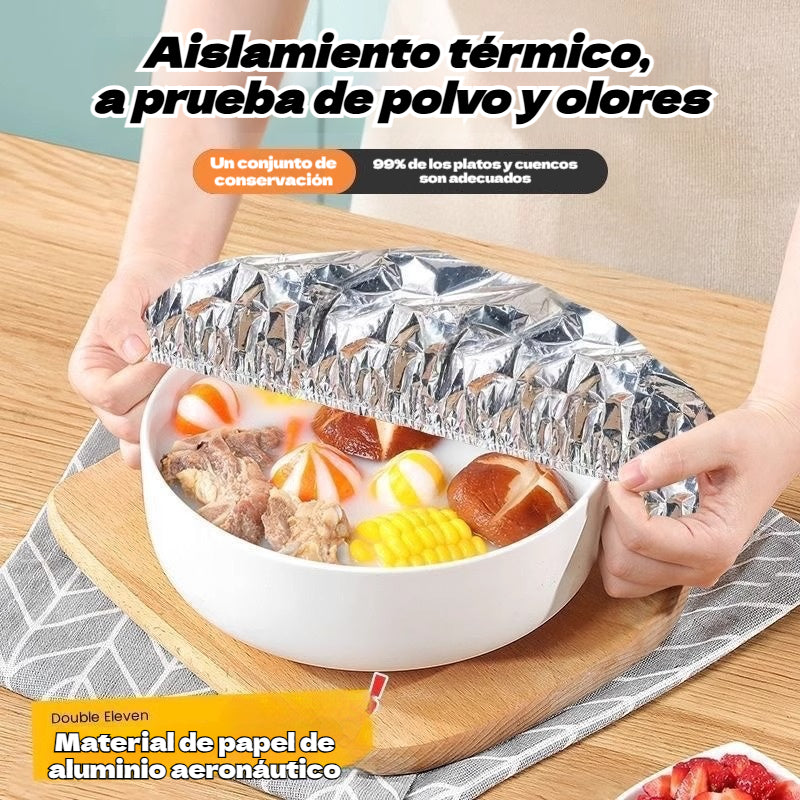 🔥【50 piezas 23 euros】 Cubierta térmica de papel de aluminio apto para alimentos
