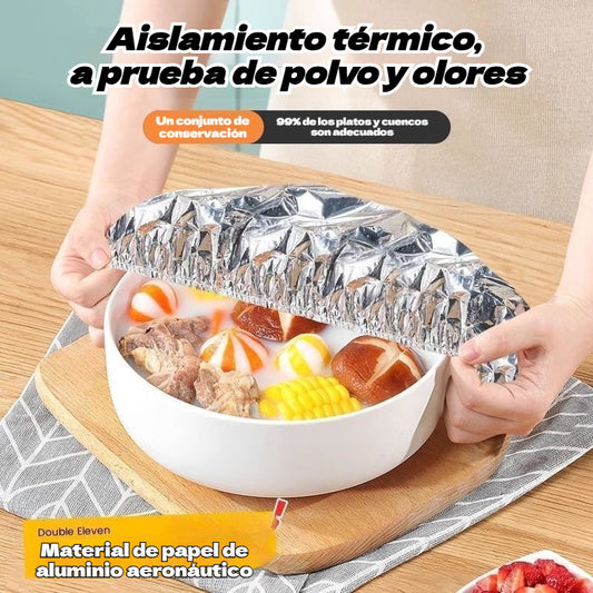 🔥【50 piezas 23 euros】 Cubierta térmica de papel de aluminio apto para alimentos