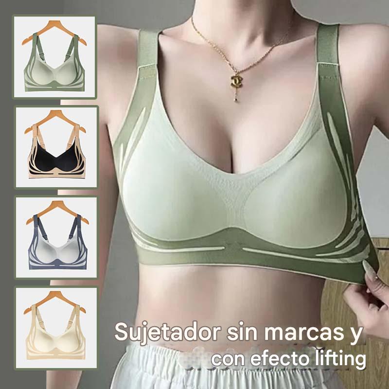 😍【Paquete de 3】Sujetador de una pieza sin aros para mujer❤️【40-85 kg】
