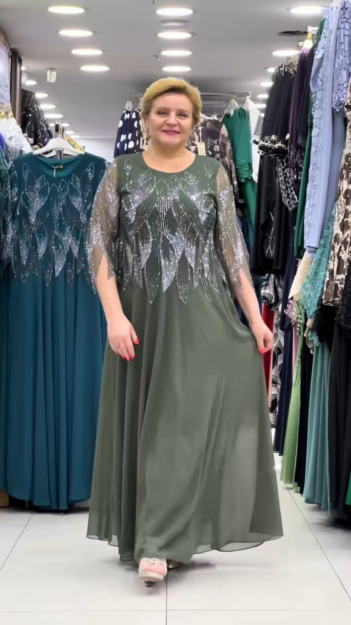 🔥【Oferta limitada】💋【S-5XL】👗 Nuevo vestido de lentejuelas de moda, diseño clásico, elegante y simple