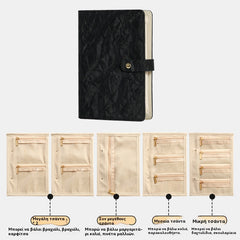 🔥📢 ¡Disfruta ahora de un 50% de descuento! 💎✨ Elegante y portátil organizador de joyas con múltiples compartimentos internos.
