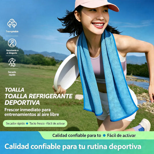 🎁 Compra 1 y llévate 1 gratis: 2 unidades por 26€ 🧊 Toalla refrescante instantánea con estuche de silicona de regalo – frío al instante, reutilizable y lista para cualquier aventura ✨