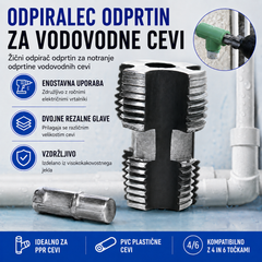 🛠️【Navojni rezilnik notranjih lukenj za cevi + navojni rezilnik zunanjih lukenj】⚙️🔩 Pribor za navoje cevi