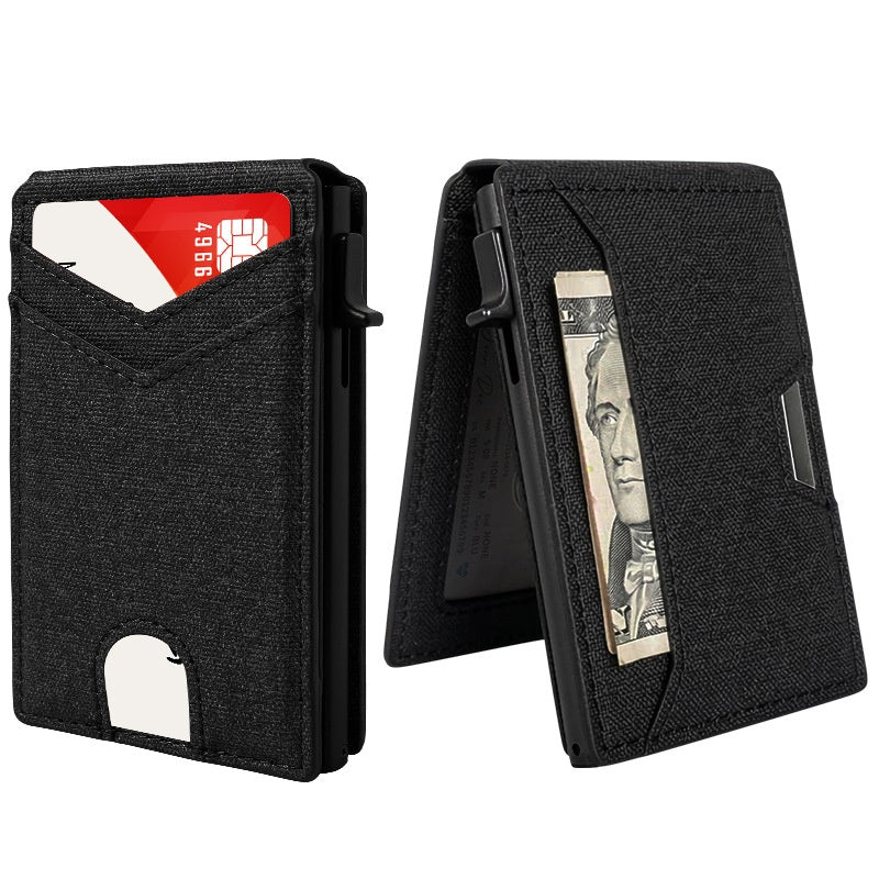 🔒 Cartera Inteligente Pop-Up con RFID – Acceso Rápido y Estilo Premium