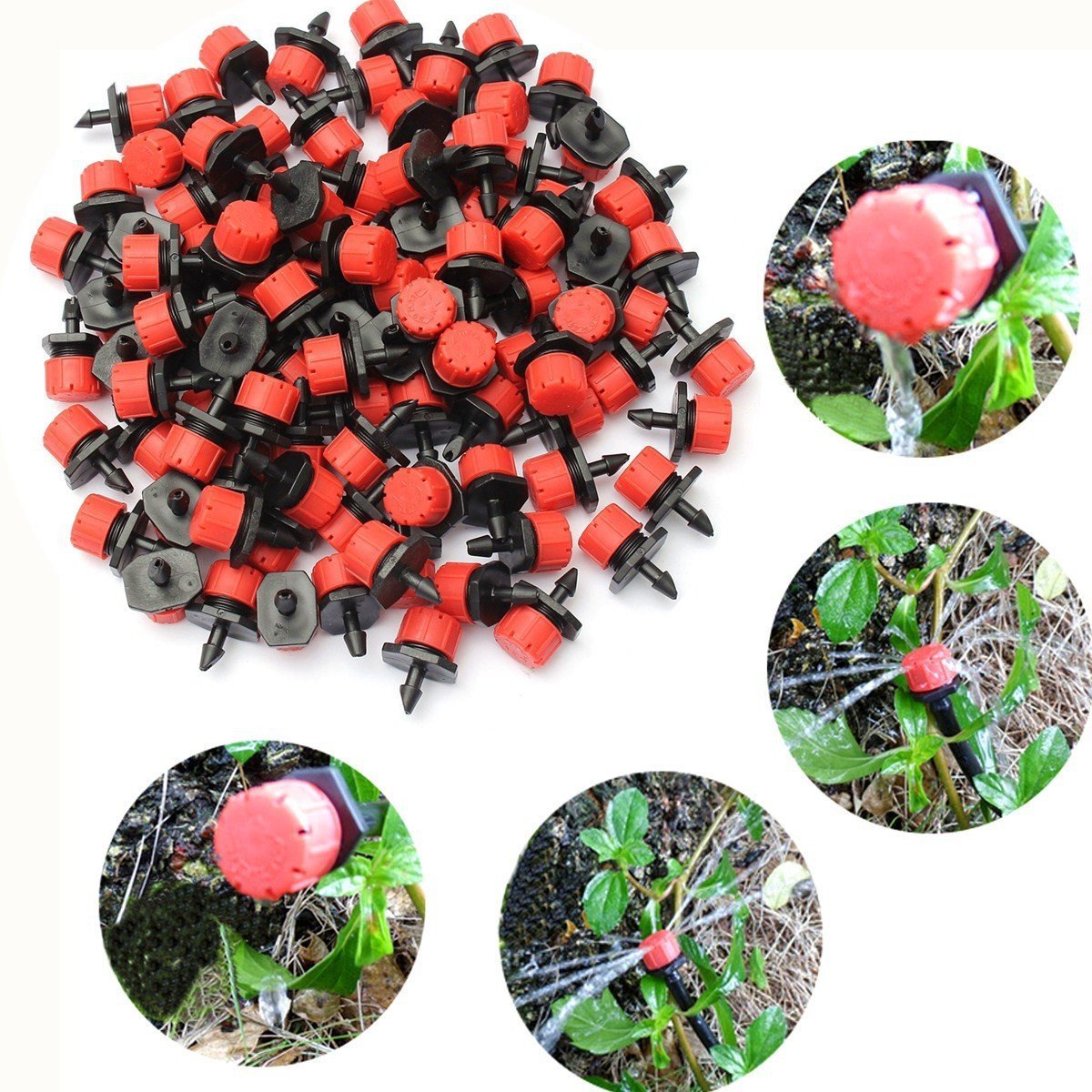 【200 PCS】🌱💦Goteros de riego ajustables