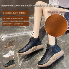 【Nuevas llegadas para otoño e invierno】Botas altas tipo Martin de cuero de alta calidad