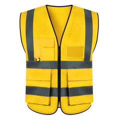 【Compra 1 y llévate 1 gratis】Chaleco reflectante para obras de construcción de verano, ropa reflectante, chaleco de seguridad, transpirable