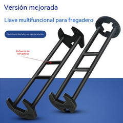 🔥【2 artículos por 28 €】🔥Llave multifuncional para fregadero, llave universal para tuberías de agua, herramienta para la instalación y reparación de fregaderos y grifos de baño