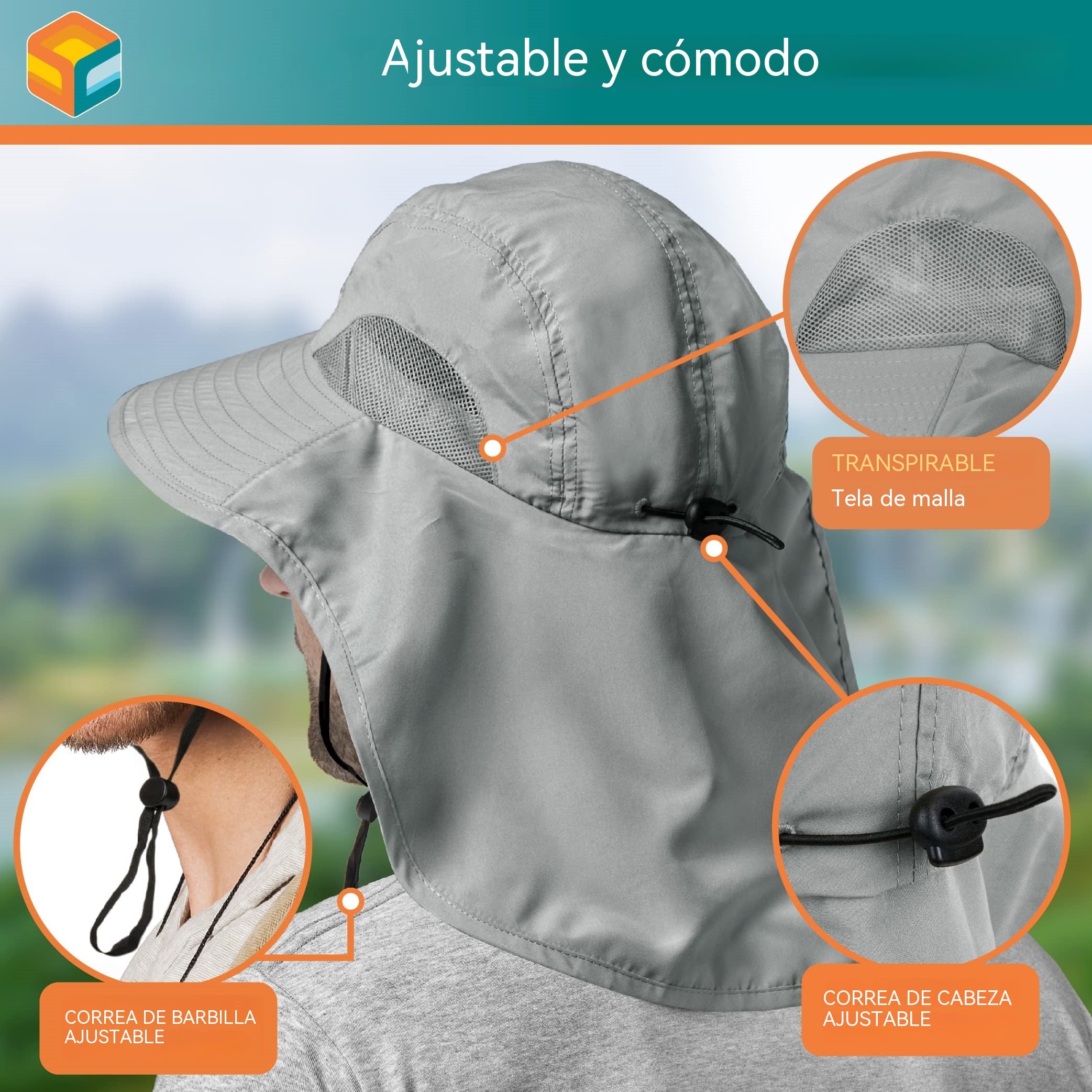 🔥Sombrero protector universal para pesca al aire libre