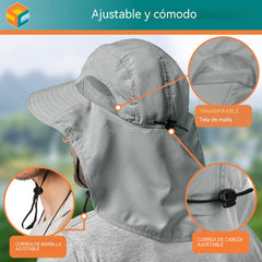 🔥Sombrero protector universal para pesca al aire libre
