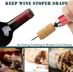 🎉【Compra uno y llévate otro gratis】✨🍷 Abrebotellas neumático de aguja para vino tinto