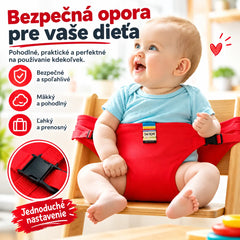👶 Nepostrádateľný produkt na kŕmenie detí na cestách! Bezpečnostný pás pre prenosnú detskú stoličku, pripravený na použitie jedným kliknutím, s ochranou proti pádu! ✨🎒