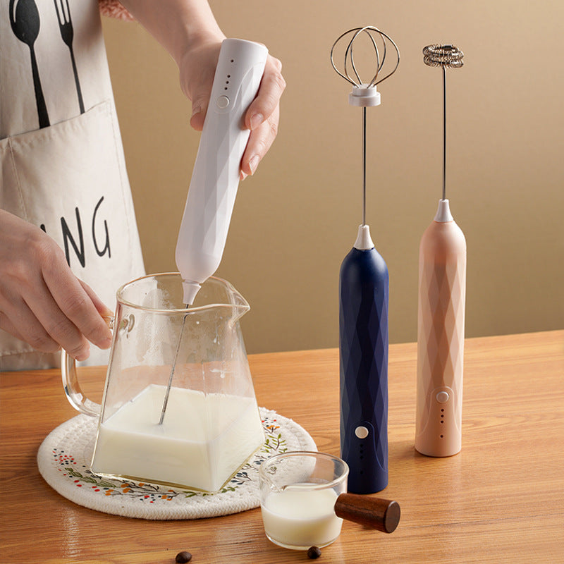 ✨Batidor de huevos totalmente automático 2 en 1,El aliado ideal para la repostería fácil y el café