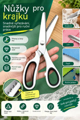 🔥✂️ Víceúčelové cikcakové nůžky – na látku, papír a tvoření 🧵