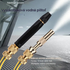 🚿【Dvojdielna sada】💧 Vysokotlaková vodná pištoľ: Umývanie auta, záhrada, 10-krát vyšší tlak, viacero režimov ⚡